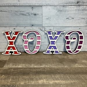 "XOXO" Layered Letters