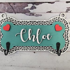Heart Frame Dog Leash Holder