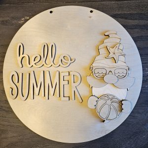 Hello Summer Gnome Round