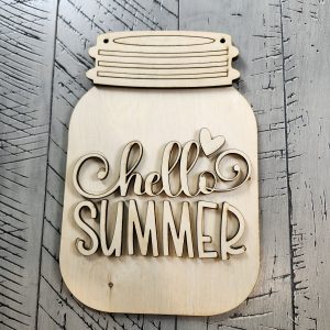 Hello Summer Mason Jar