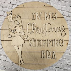 In My Christmas Shopping Era Door Round