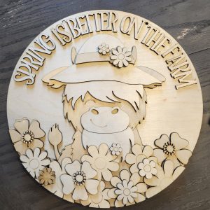 Spring Is Better on the Farm Door Hanger